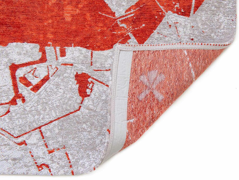 Louis De Poortere vloerkleed Cities Amsterdam 9323 Orange Cut back