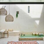 Louis De Poortere vloerkleed Craft Chess 9341 Nude interior 1