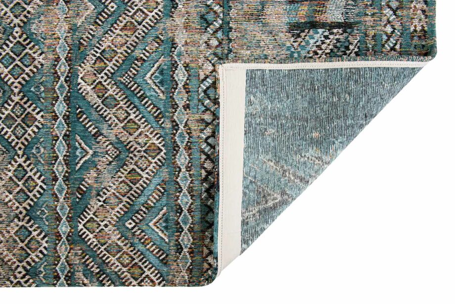 Louis De Poortere vloerkleed LX 9110 Antiquarian Kilim Zemmuri Blue back