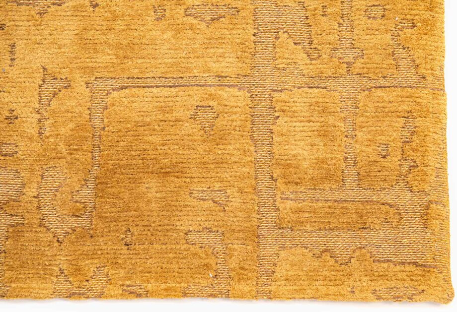 Louis De Poortere vloerkleed LX 9201 Structures Baobab Madagascar Gold corner