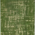 Louis De Poortere vloerkleed LX 9202 Structures Baobab Perrier Green