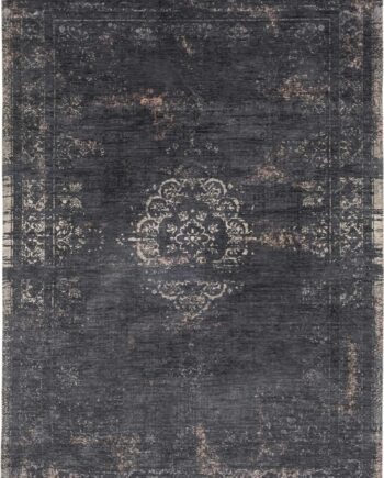 vloerkleed Louis De Poortere LX8263 Fading World Medaillon Mineral Black