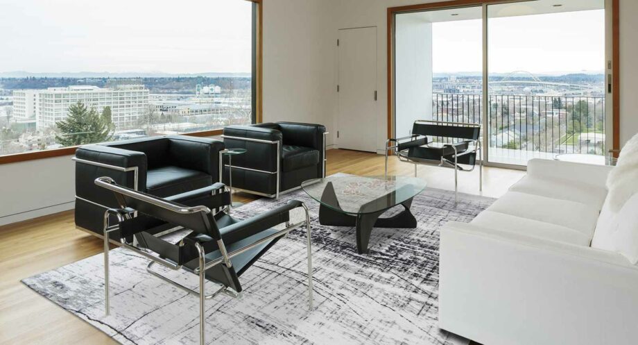 vloerkleed Louis De Poortere LX8926 Mad Men Griff Metro Black and White interior