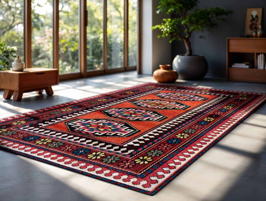 Louis De Poortere vloerkleed Antiquarian Antalia 9844 Antalia Red Mix ambiance