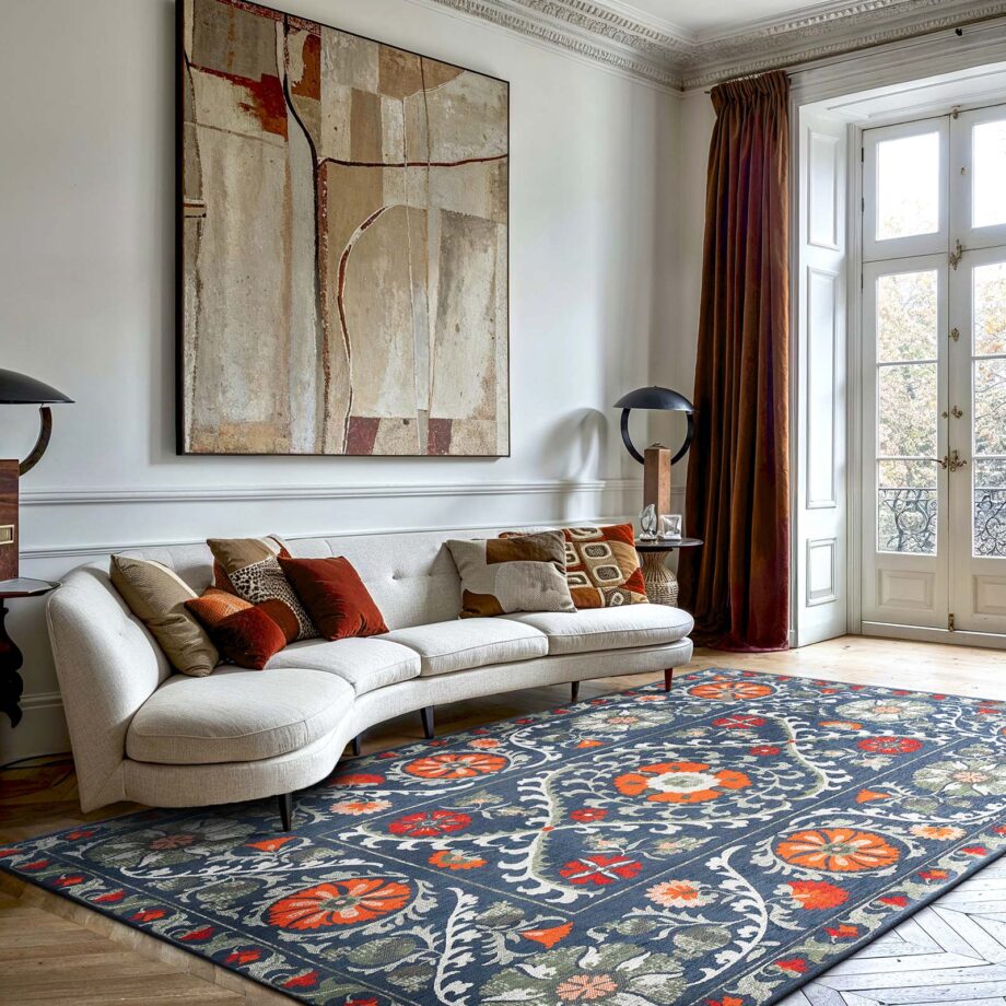 Louis De Poortere vloerkleed Antiquarian Suzani 9730 Nordic Ambiance