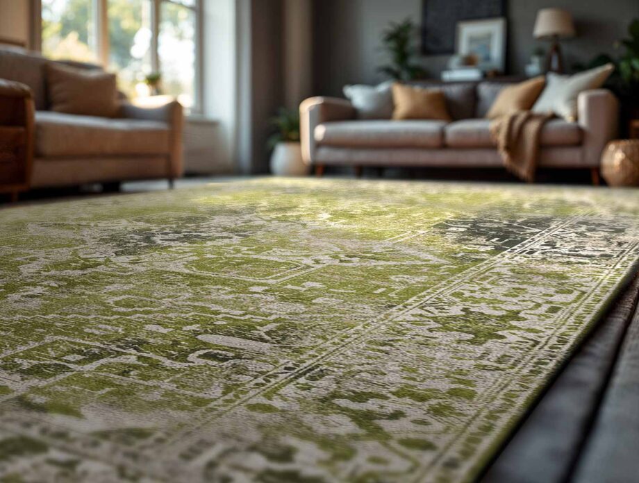 Louis De Poortere vloerkleed Antiquarian Tabriz 9645 Olive Wood Ambiance 2