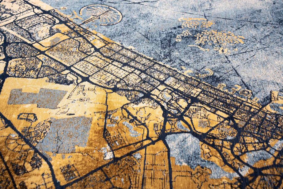 Louis De Poortere vloerkleed Cities Dubai 9698 Gold Sea zoom 4