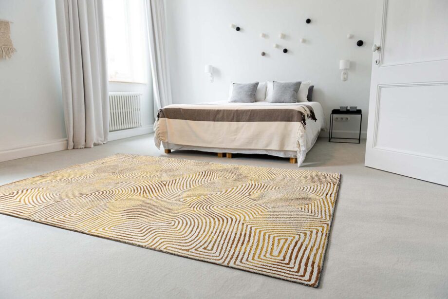 Louis De Poortere vloerkleed Meditation Coral 9799 Coral Yellow Hippy Ambiance