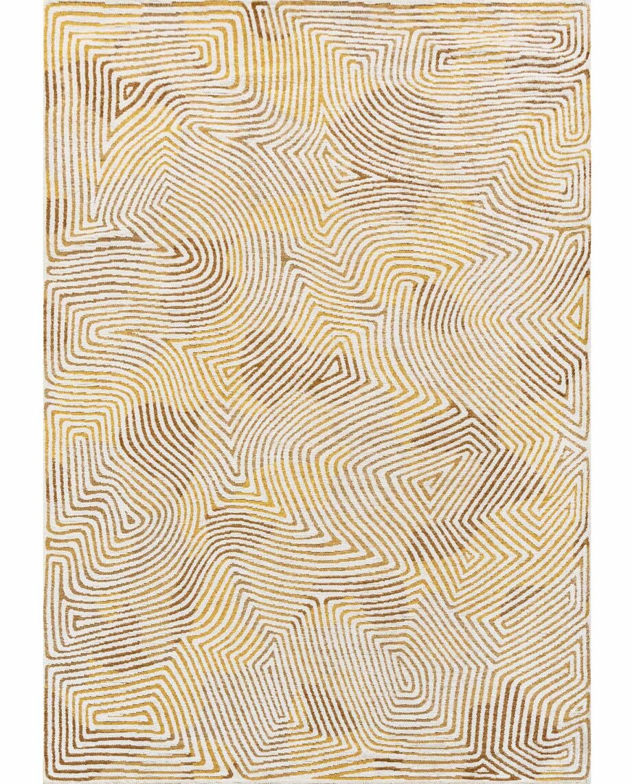 Louis De Poortere vloerkleed Meditation Coral 9799 Yellowhippy