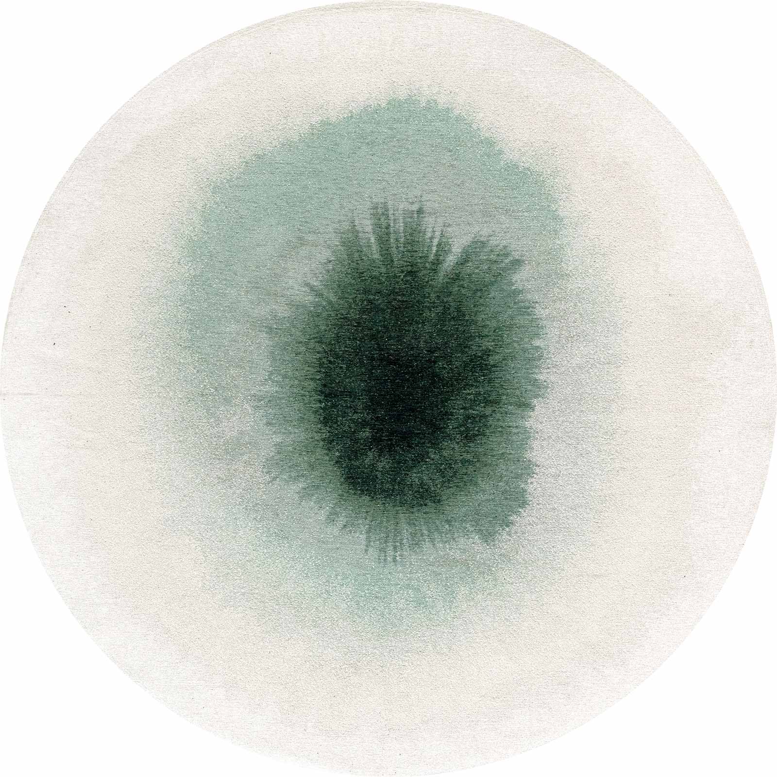 Louis De Poortere vloerkleed Meditation 2104 Drop Green Day round 1